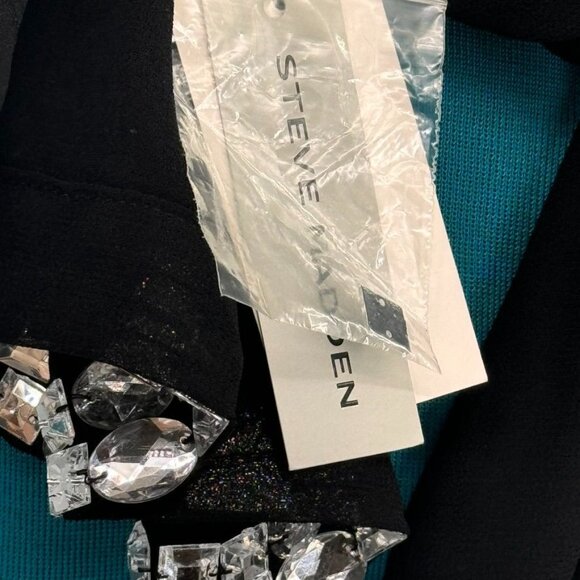 Steve Madden Black Sheer Scarf  Womens Accessory 70 X 20 new $48 - Picture 9 of 9